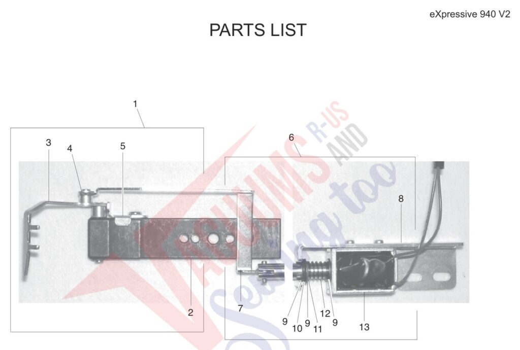 Elna EL940 V2 exploded schematic diagram (page 19)