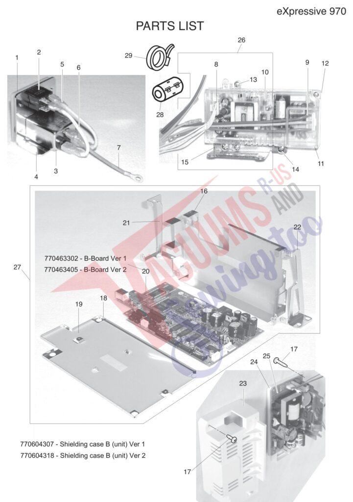 Elna EL970 V2 exploded schematic diagram (page 8)