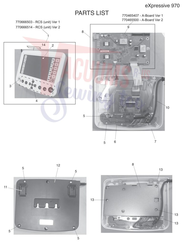 Elna EL970 V2 schematic page 10 preview