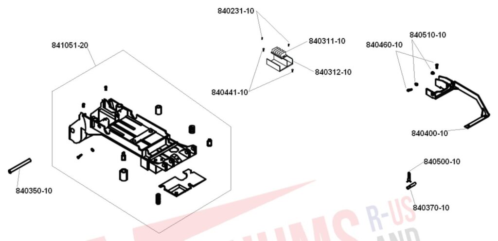 Elna EP320 exploded schematic diagram (page 2)