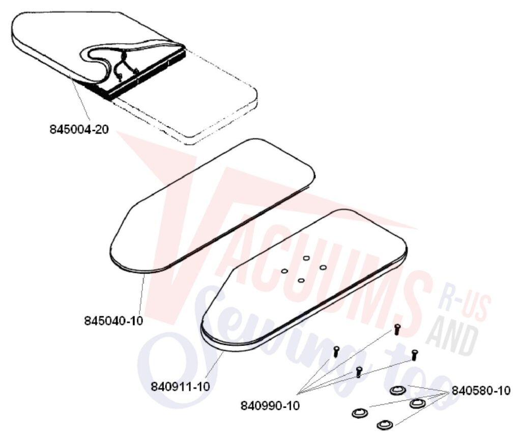 Elna EP320 exploded schematic diagram (page 5)
