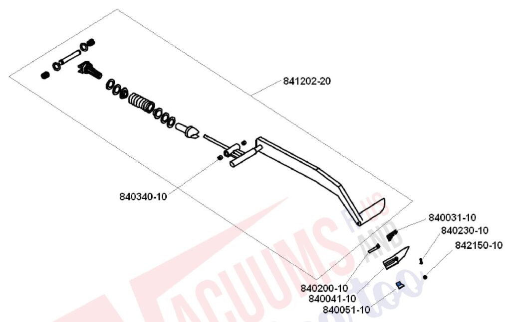 Elna EP720 exploded schematic diagram (page 1)