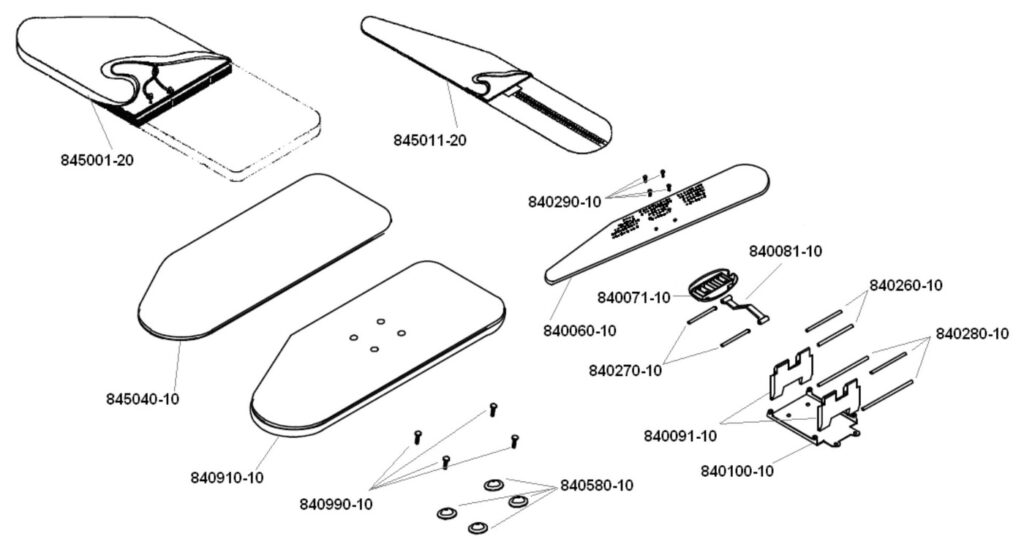 Elna EP720 exploded schematic diagram (page 5)