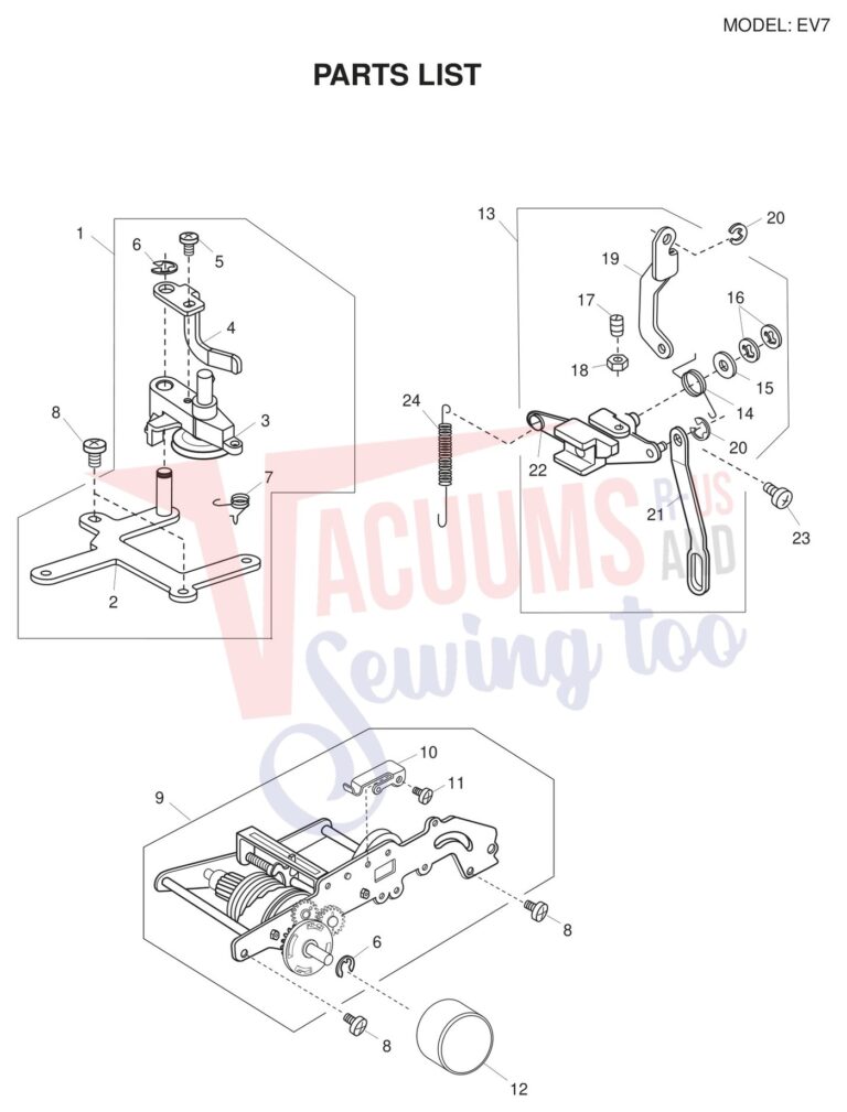 Necchi EV7 schematic page 5 preview