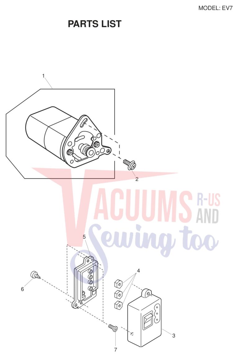 Necchi EV7 schematic page 8 preview