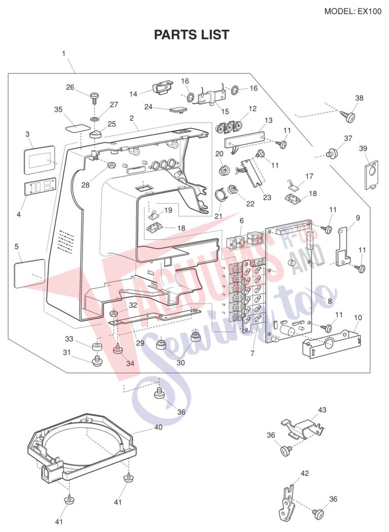 Necchi EX100 schematic page 6 preview
