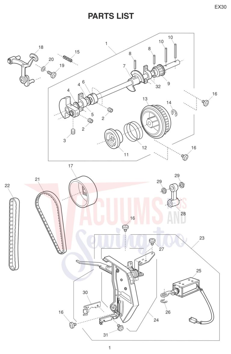 Necchi EX30 schematic page 1 preview