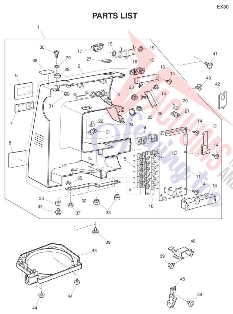 Necchi EX30 schematic page 6 preview