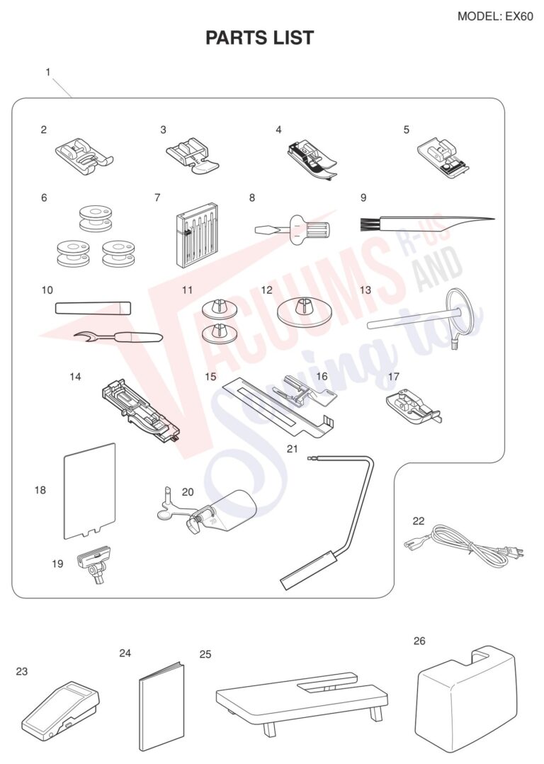 Necchi EX60 schematic page 8 preview
