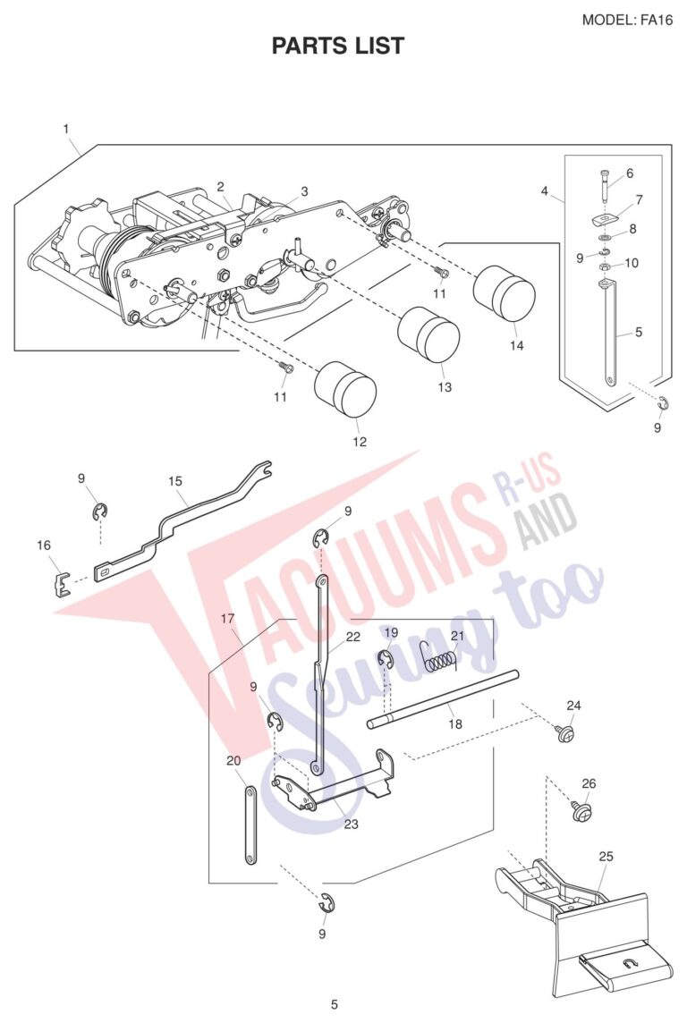 Necchi FA16 schematic page 5 preview