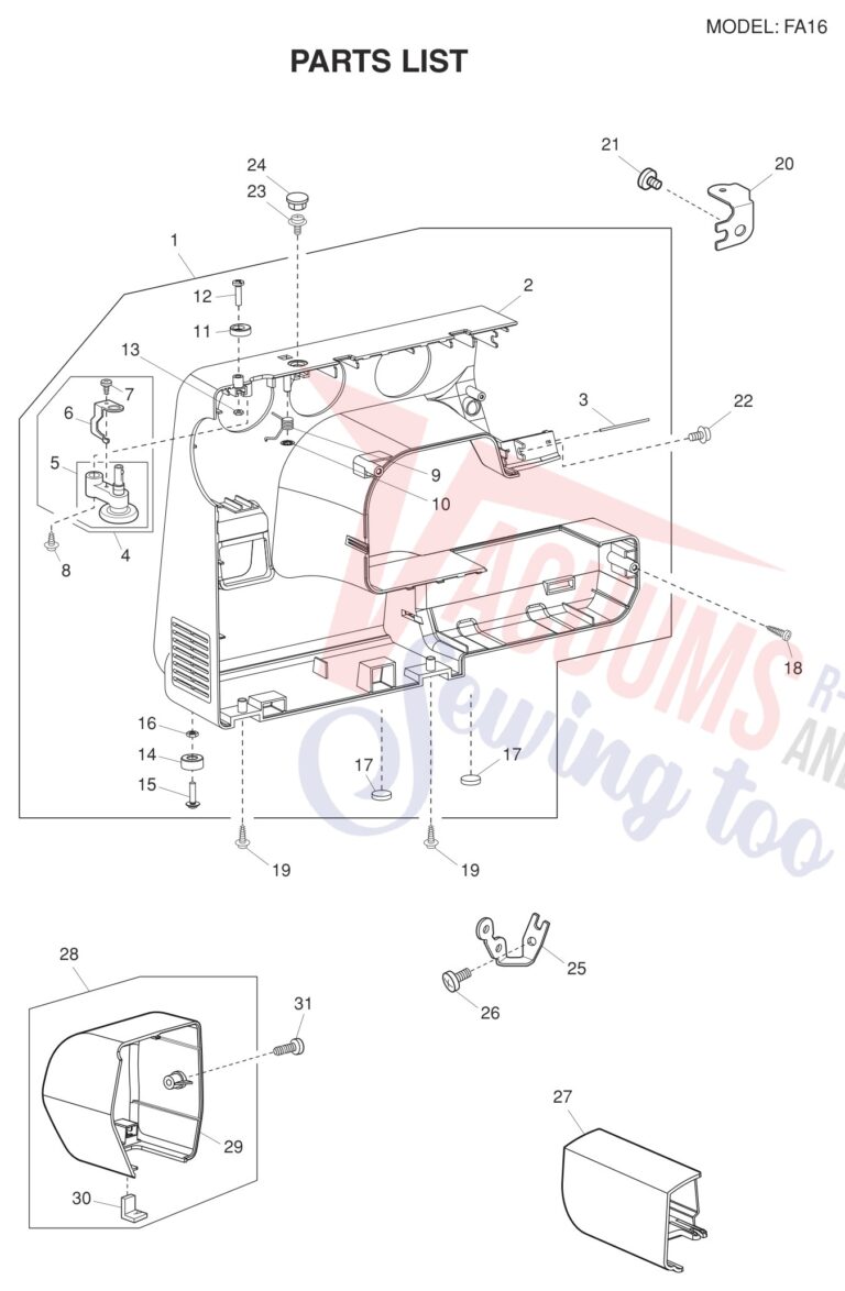 Necchi FA16 schematic page 6 preview