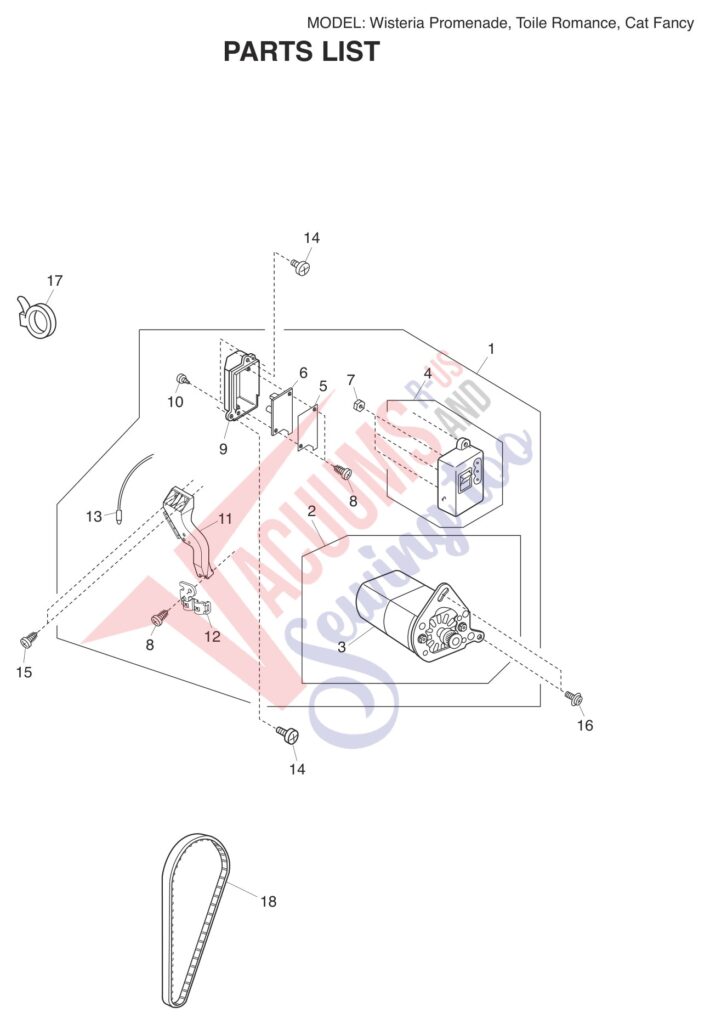 Janome Fancy exploded schematic diagram (page 8)