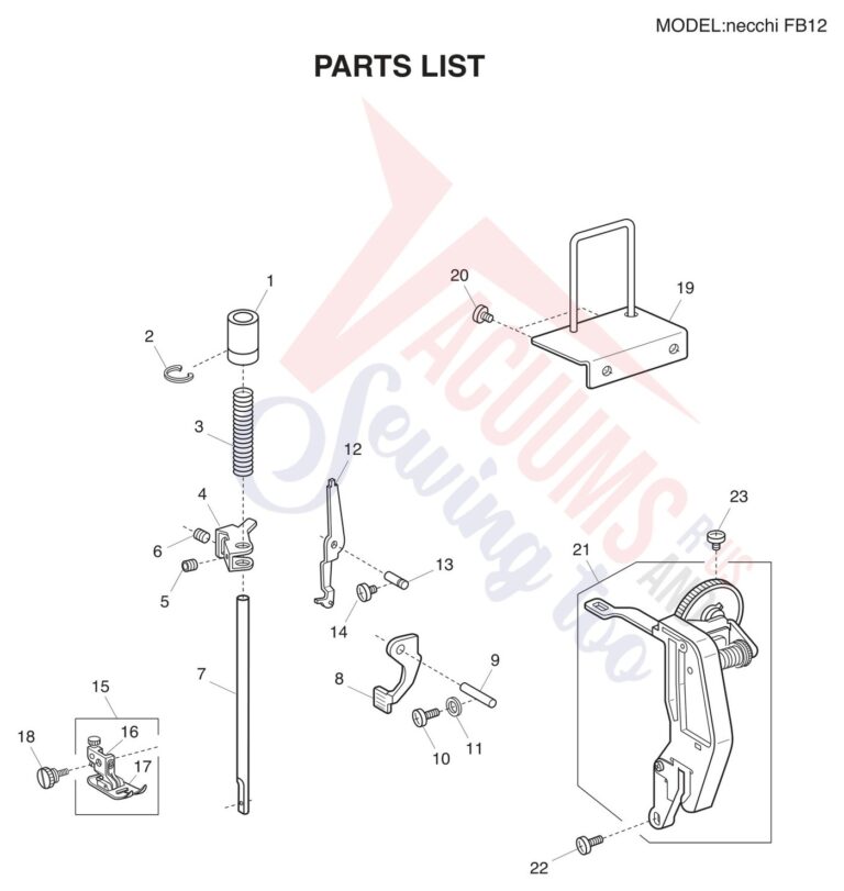 Necchi FB12 schematic page 2 preview