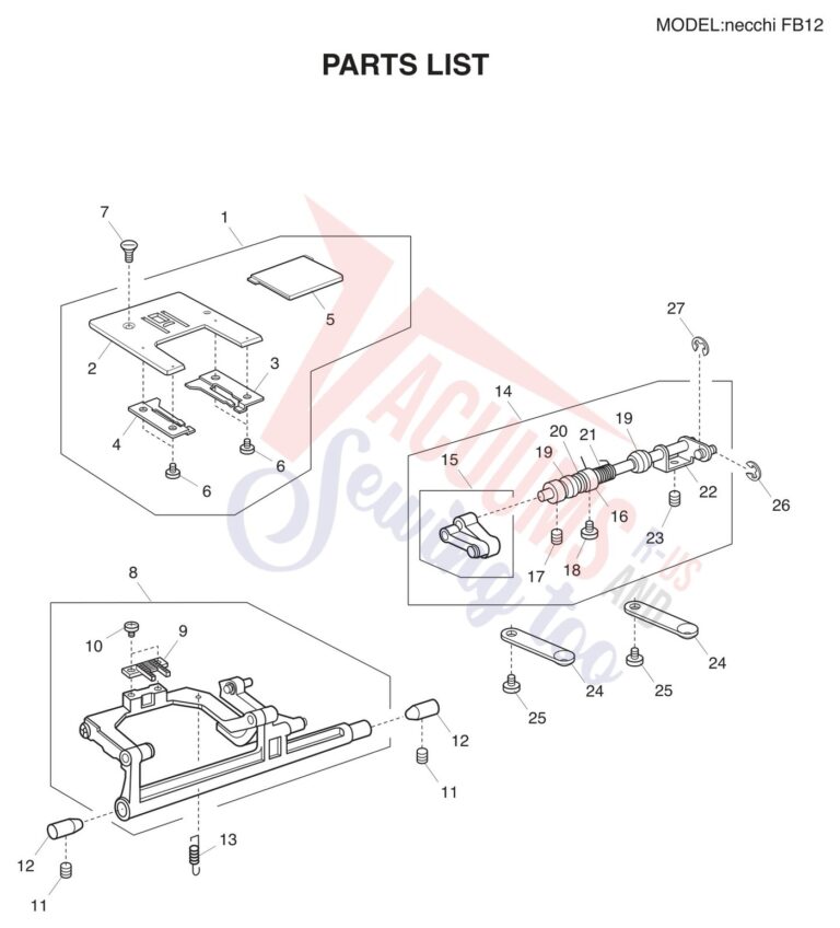 Necchi FB12 schematic page 6 preview