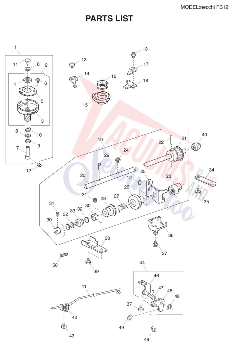 Necchi FB12 schematic page 7 preview