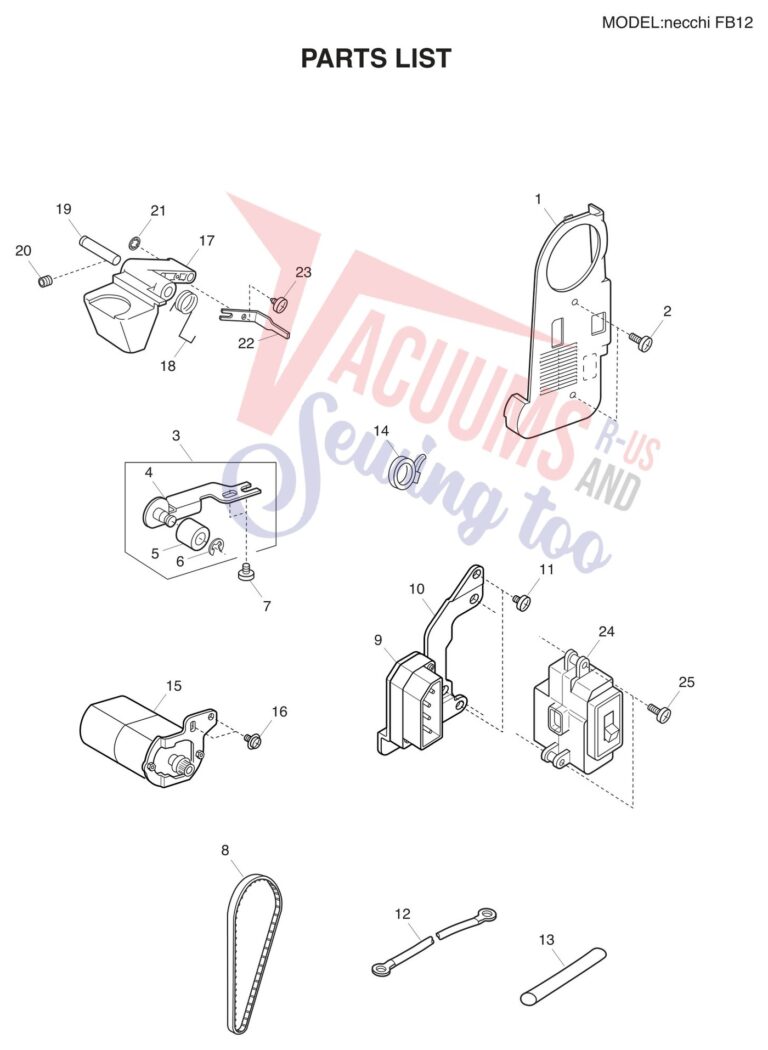 Necchi FB12 schematic page 8 preview