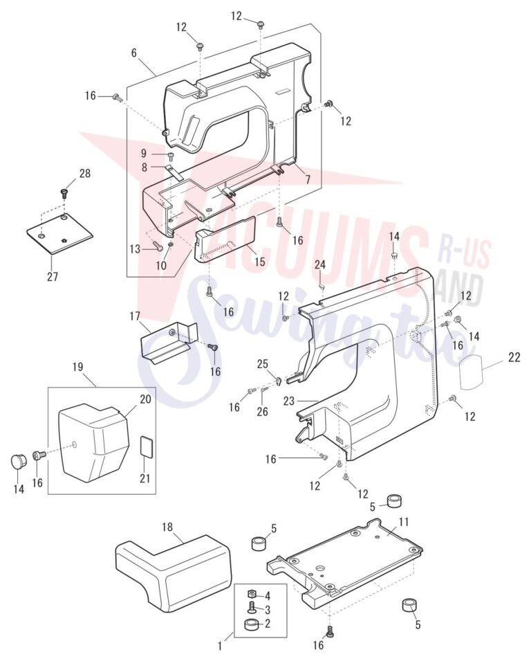 Janome FM725 schematic page 1 preview