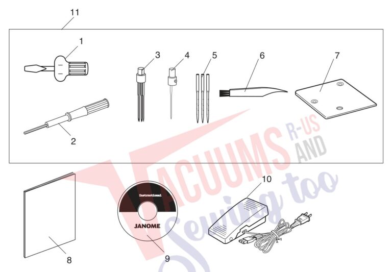 Janome FM725 schematic page 5 preview