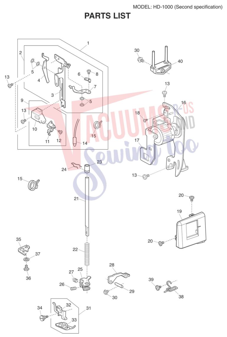 Janome HD1000BE V2 schematic page 2 preview