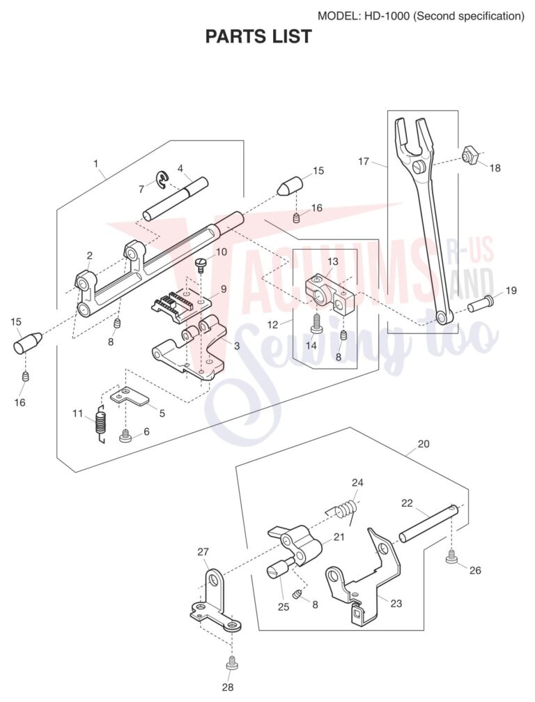 Janome HD1000BE V2 schematic page 6 preview