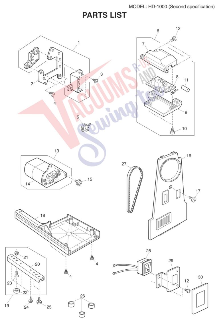 Janome HD1000BE V2 schematic page 8 preview