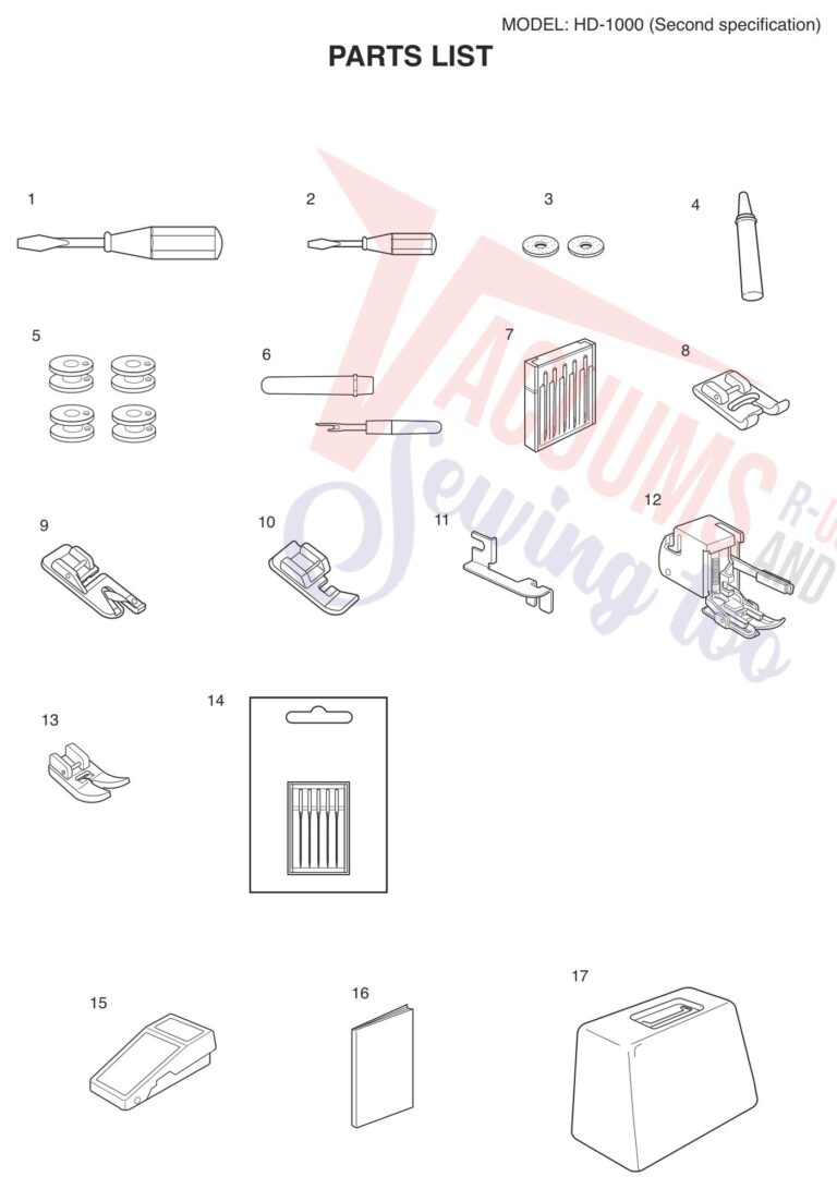 Janome HD1000BE V2 schematic page 9 preview