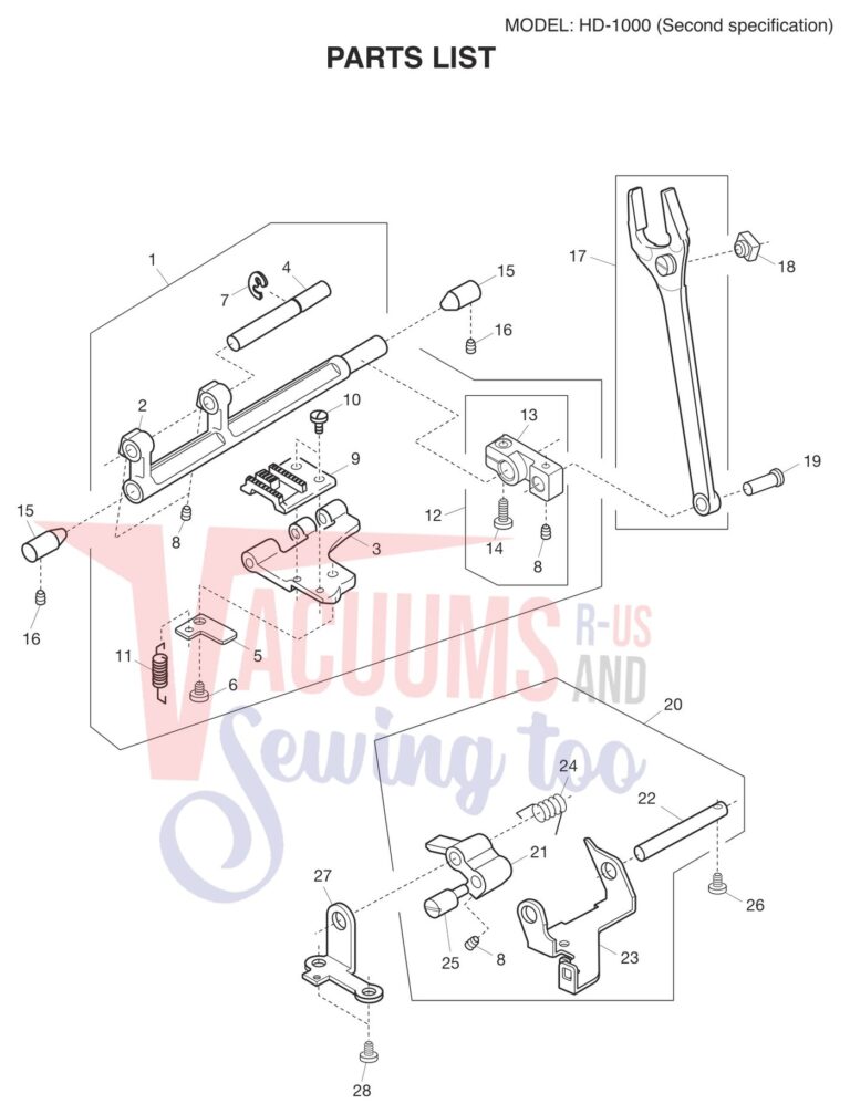 Janome HD1000 V2 schematic page 6 preview