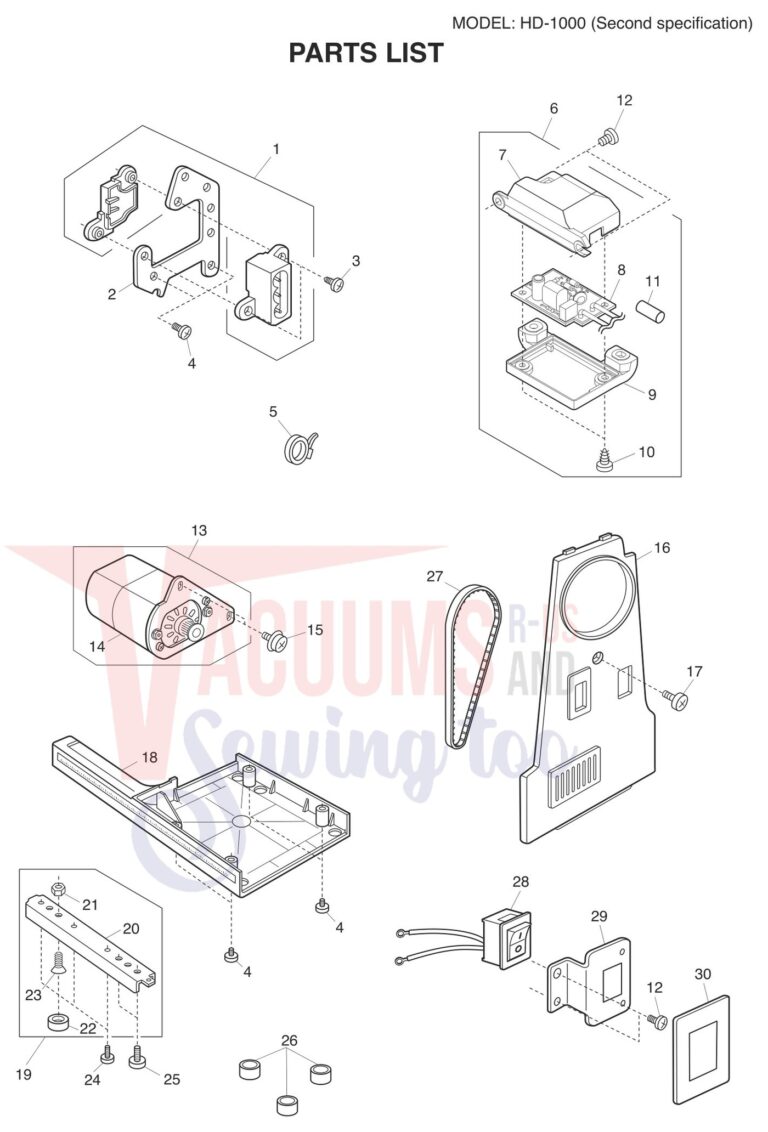 Janome HD1000 V2 schematic page 8 preview