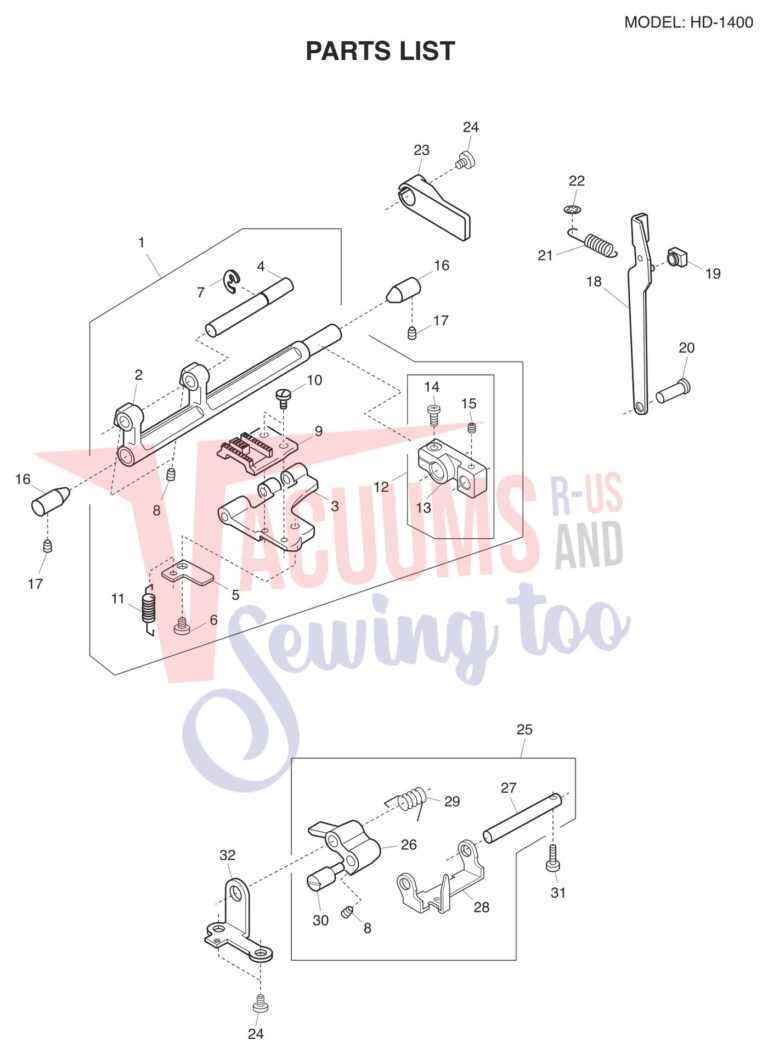 Janome HD1400 schematic page 7 preview