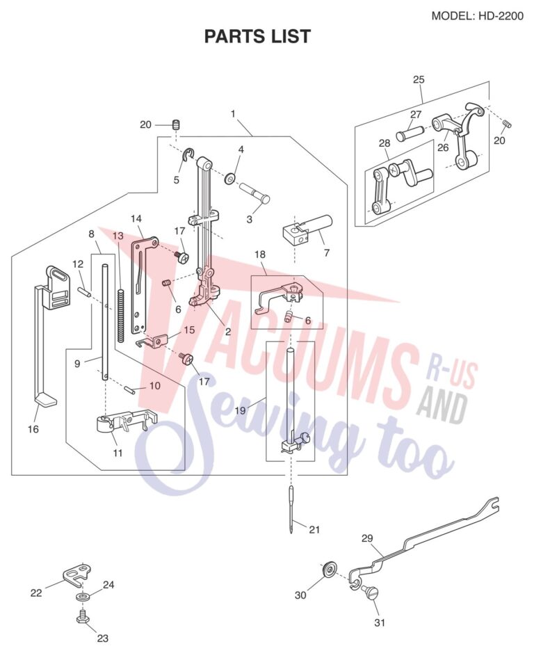 Janome HD2200 schematic page 3 preview
