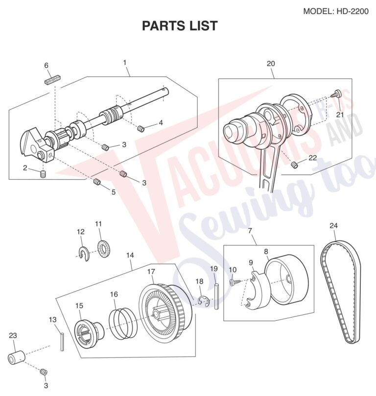 Janome HD2200 schematic page 4 preview