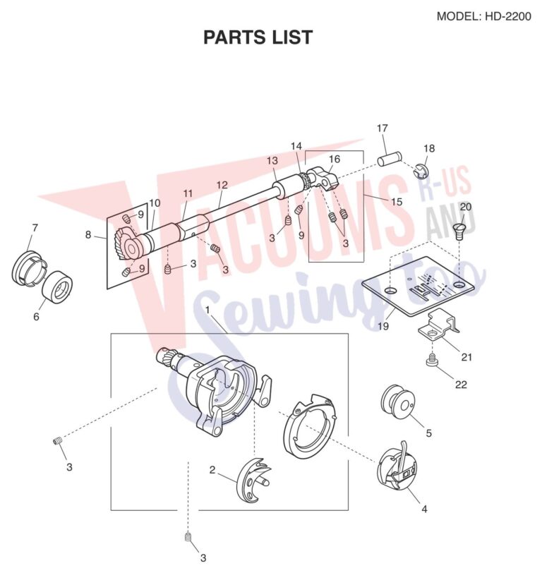 Janome HD2200 schematic page 6 preview