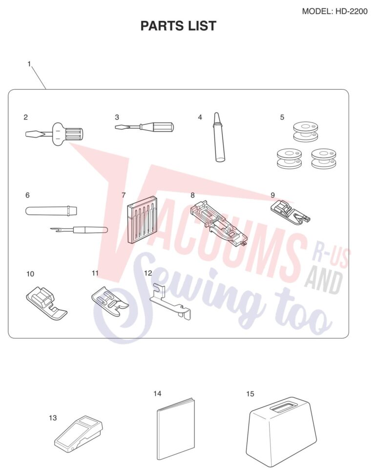 Janome HD2200 schematic page 9 preview