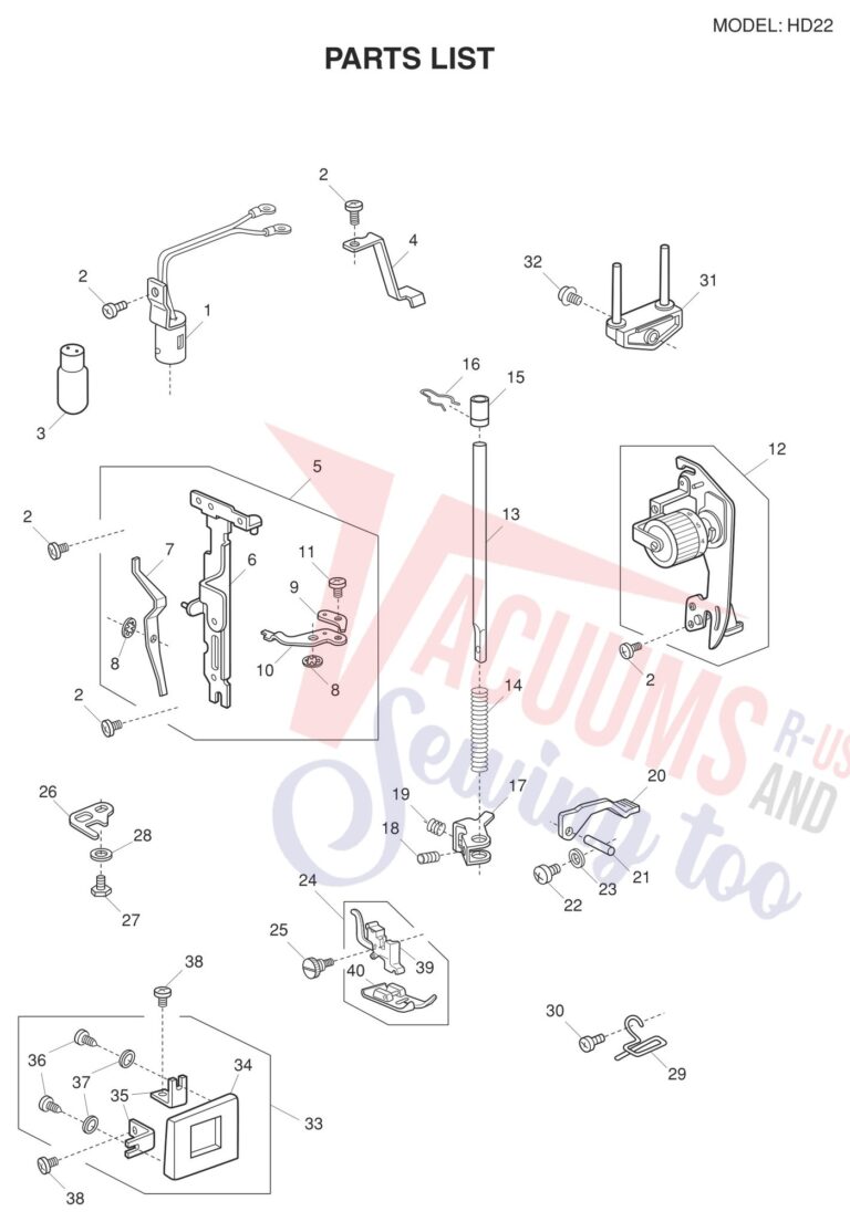 Necchi HD22 schematic page 2 preview