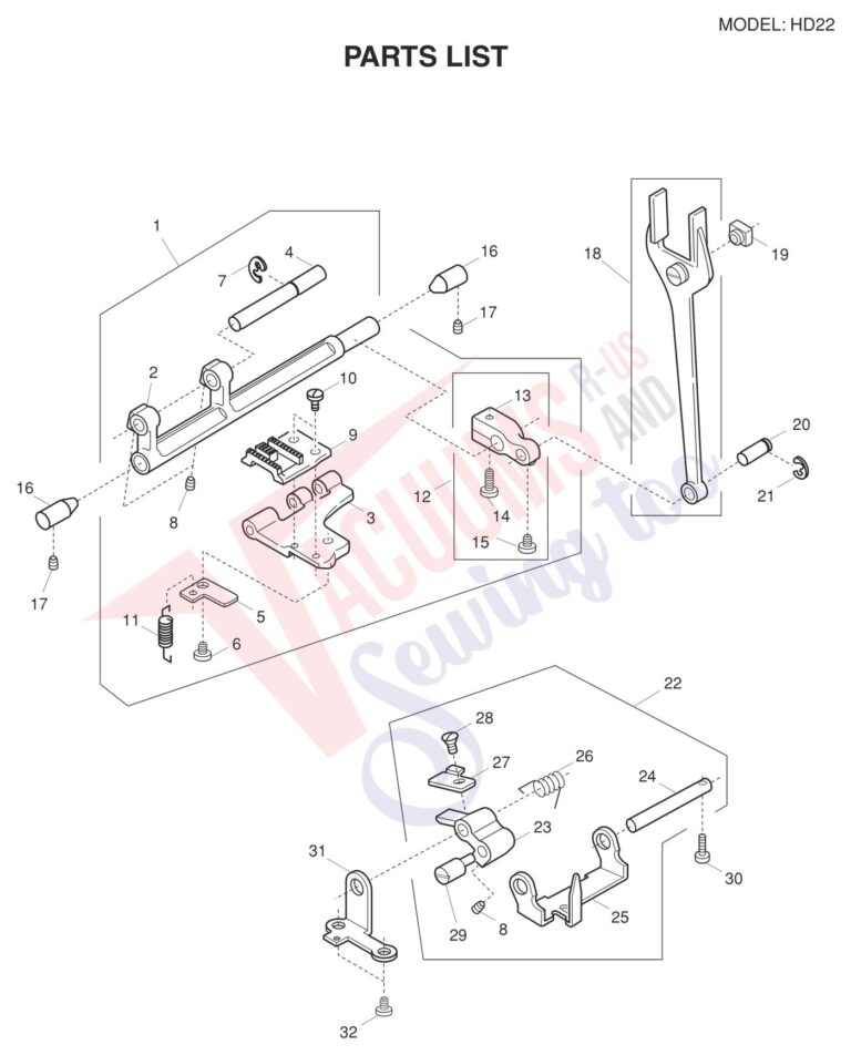 Necchi HD22 schematic page 6 preview