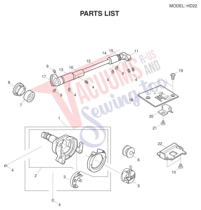 Necchi HD22 schematic page 7 preview