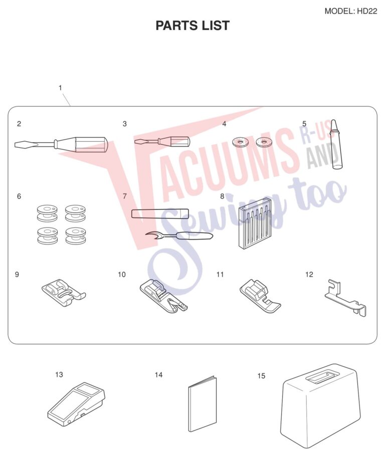 Necchi HD22 schematic page 9 preview