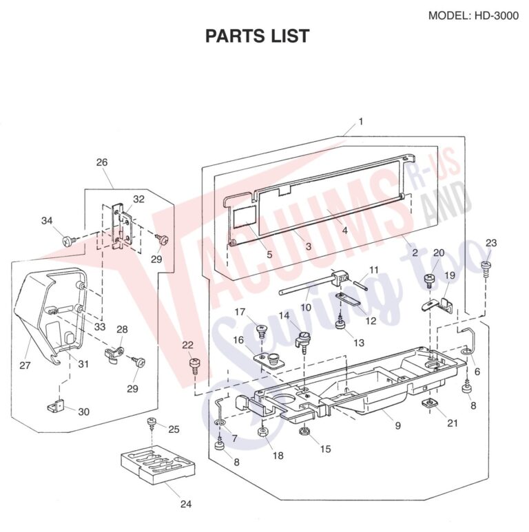 Janome HD3000 V2 schematic page 1 preview