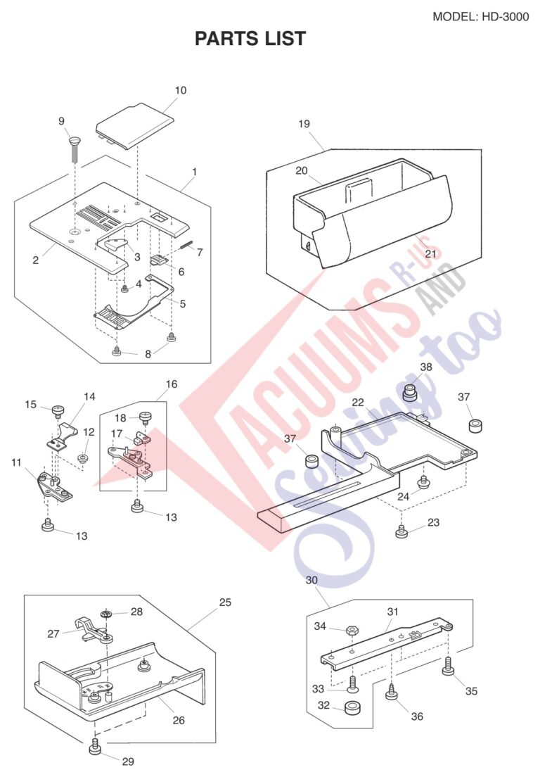 Janome HD3000 V2 schematic page 5 preview