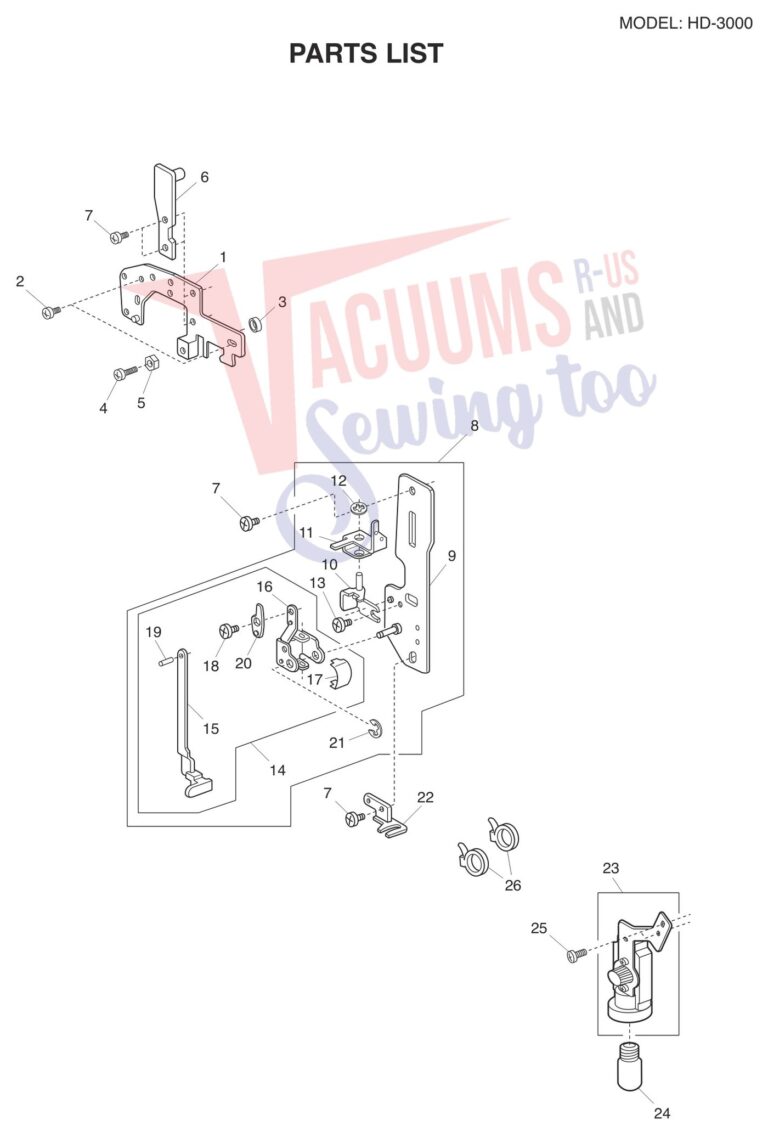 Janome HD3000 V2 schematic page 8 preview