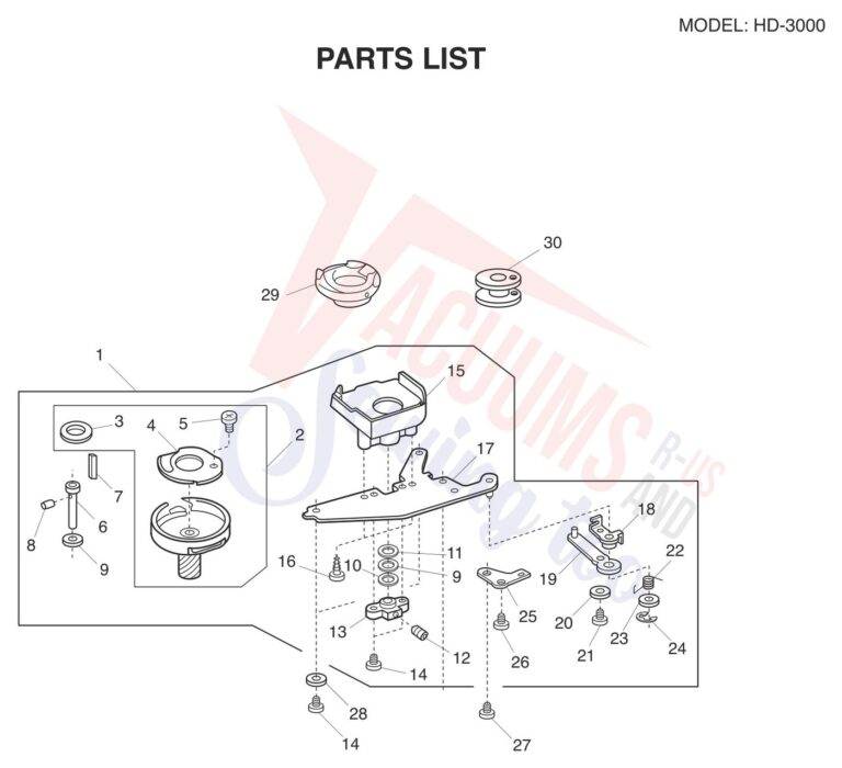 Janome HD3000 V2 schematic page 11 preview