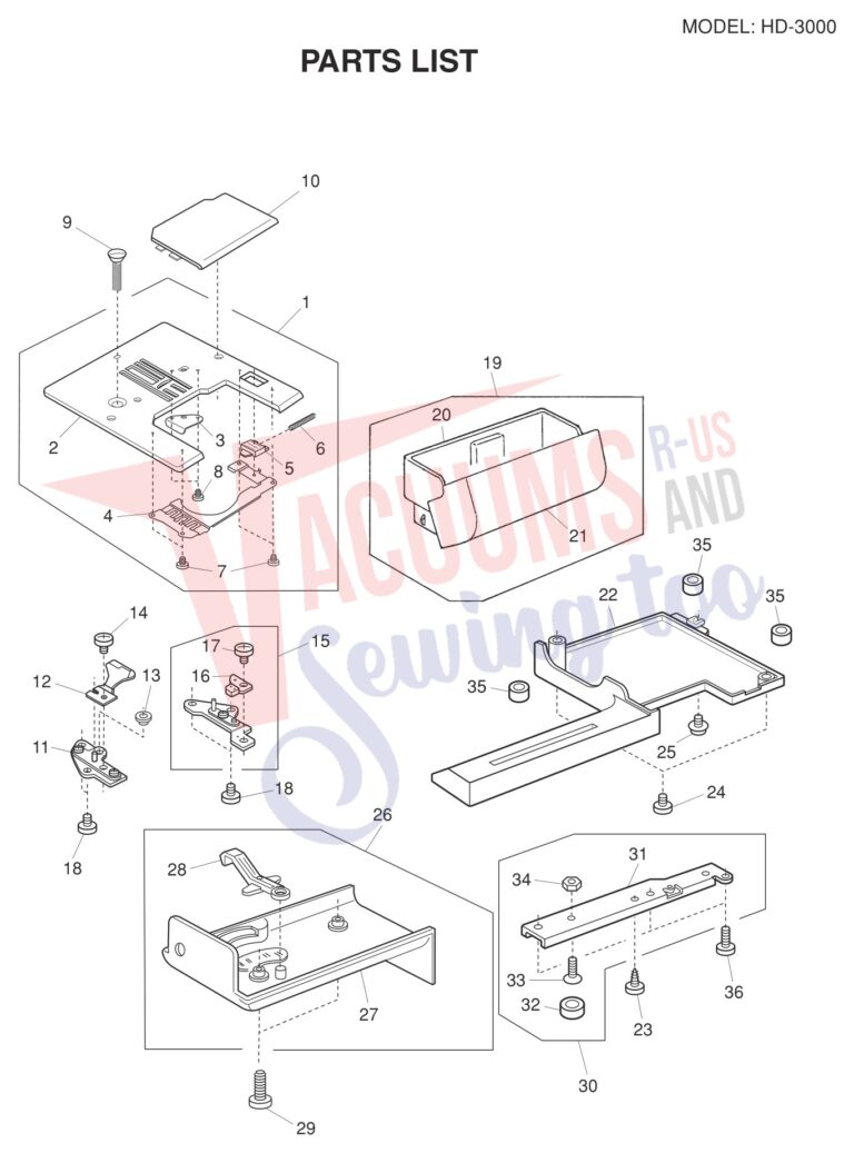 Janome HD3000 V3 schematic page 5 preview