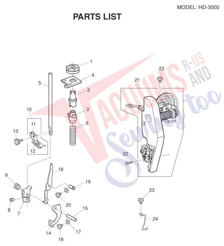 Janome HD3000 V3 schematic page 6 preview