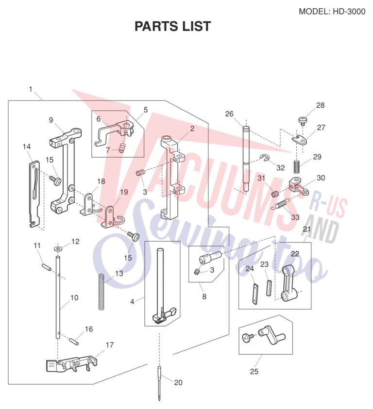 Janome HD3000 V3 schematic page 7 preview