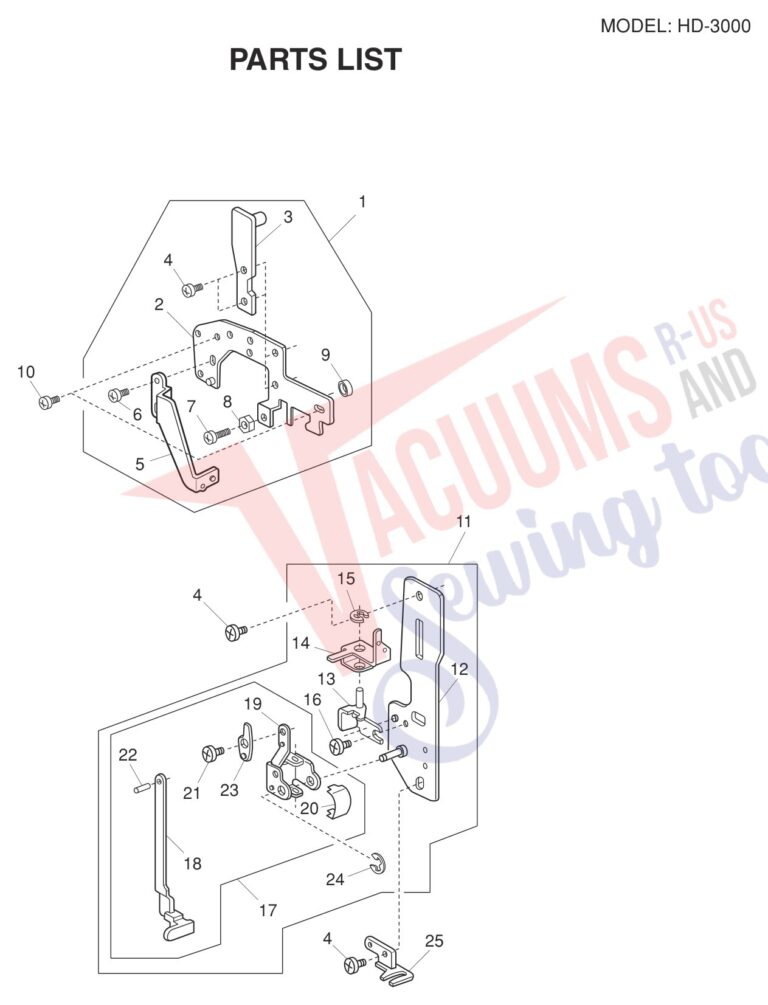 Janome HD3000 V3 schematic page 8 preview