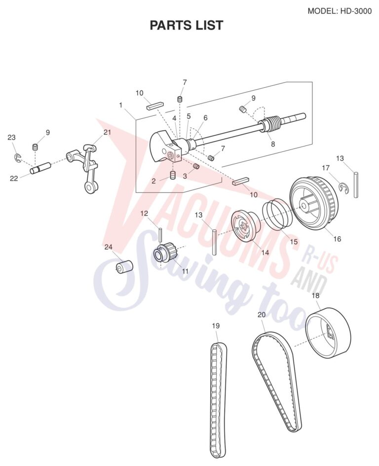 Janome HD3000 V3 schematic page 9 preview