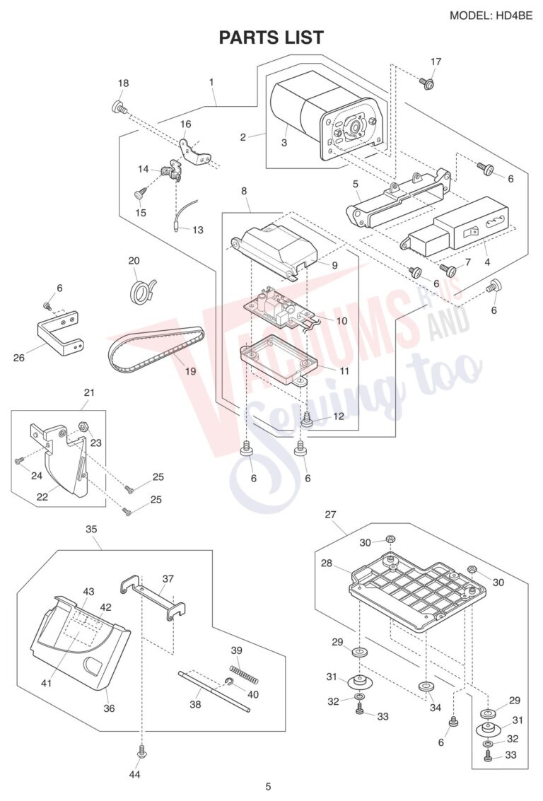 Janome HD4 schematic page 7 preview