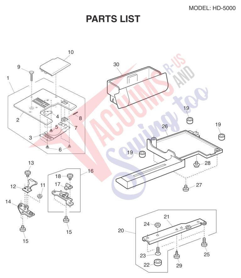 Janome HD5000 schematic page 5 preview