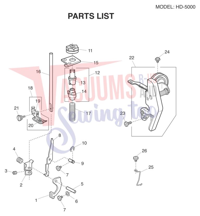 Janome HD5000 schematic page 6 preview