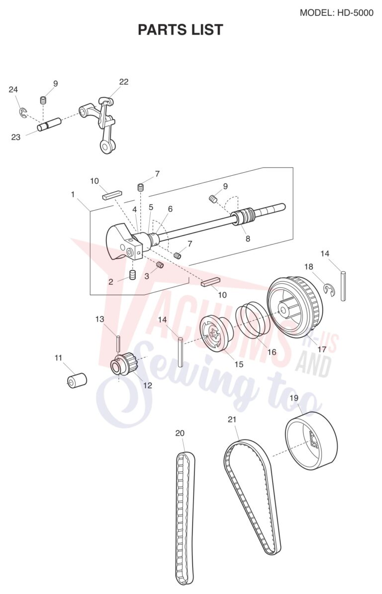 Janome HD5000 schematic page 9 preview